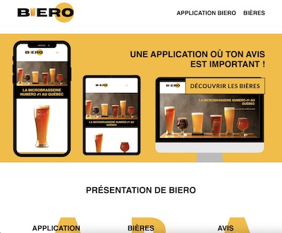 Site biero réalisé avec angular, node.js, react