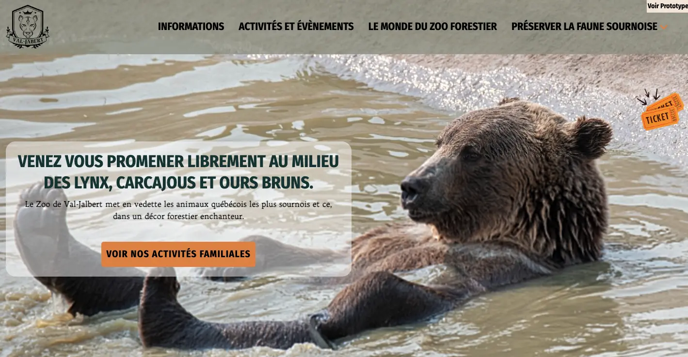 Site réalisé en HTML et CSS