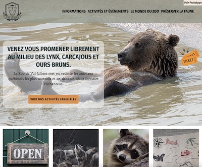 Site réalisé en HTML et CSS